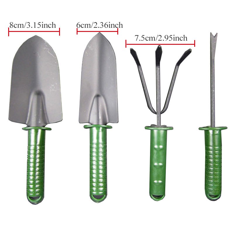 4-Piece Garden Hand Tool Set with Colour Handles by HitMyNeed