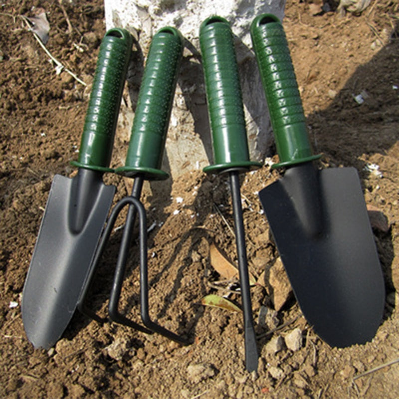 4-Piece Garden Hand Tool Set with Colour Handles by HitMyNeed