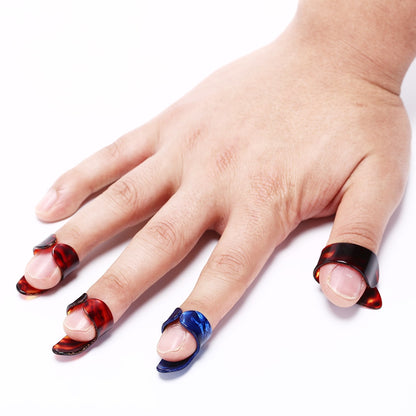 4-Piece Plastic Finger Picks for Guitar and Banjo by HitMyNeed