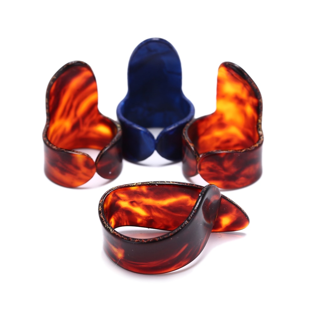 4-Piece Plastic Finger Picks for Guitar and Banjo by HitMyNeed