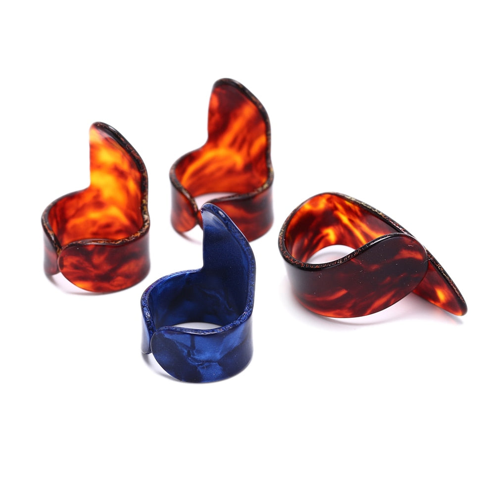 4-Piece Plastic Finger Picks for Guitar and Banjo by HitMyNeed