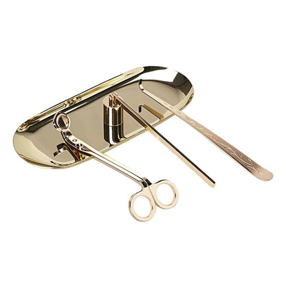 4-Piece Stainless Steel Candle Care Snuffer Set by HitMyNeed