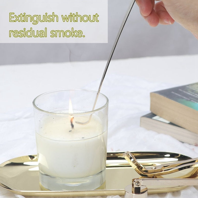 4-Piece Stainless Steel Candle Care Snuffer Set by HitMyNeed