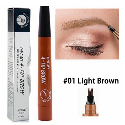 4-Point Waterproof Microblade Effect Eyebrow Pen by HitMyNeed