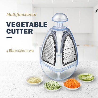 4-Sided Stainless Steel Box Grater with Container by HitMyNeed