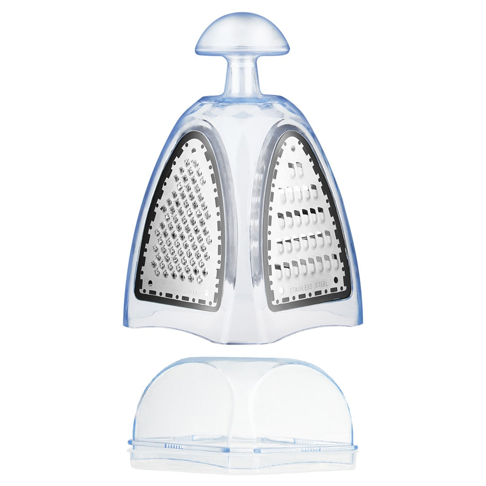 4-Sided Stainless Steel Box Grater with Container by HitMyNeed