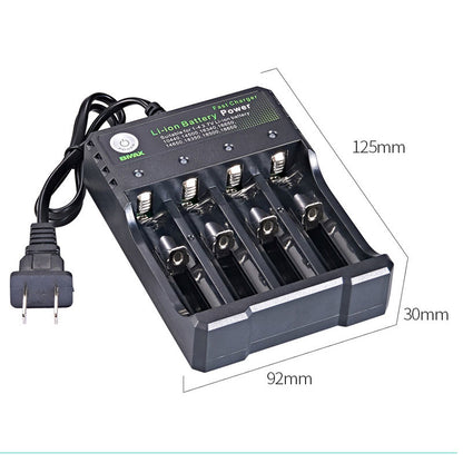 4-Slot 18650 Li-ion Battery Charger with LED Indicators by HitMyNeed
