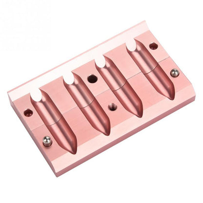 4-Slot Aluminum Lipstick Mold DIY Tool by HitMyNeed