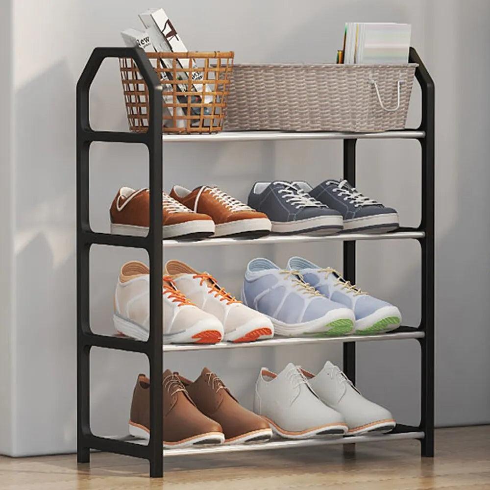 4-Tier Shoe Rack Door & Floor Storage Organizer by HitMyNeed
