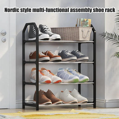 4-Tier Shoe Rack Door & Floor Storage Organizer by HitMyNeed