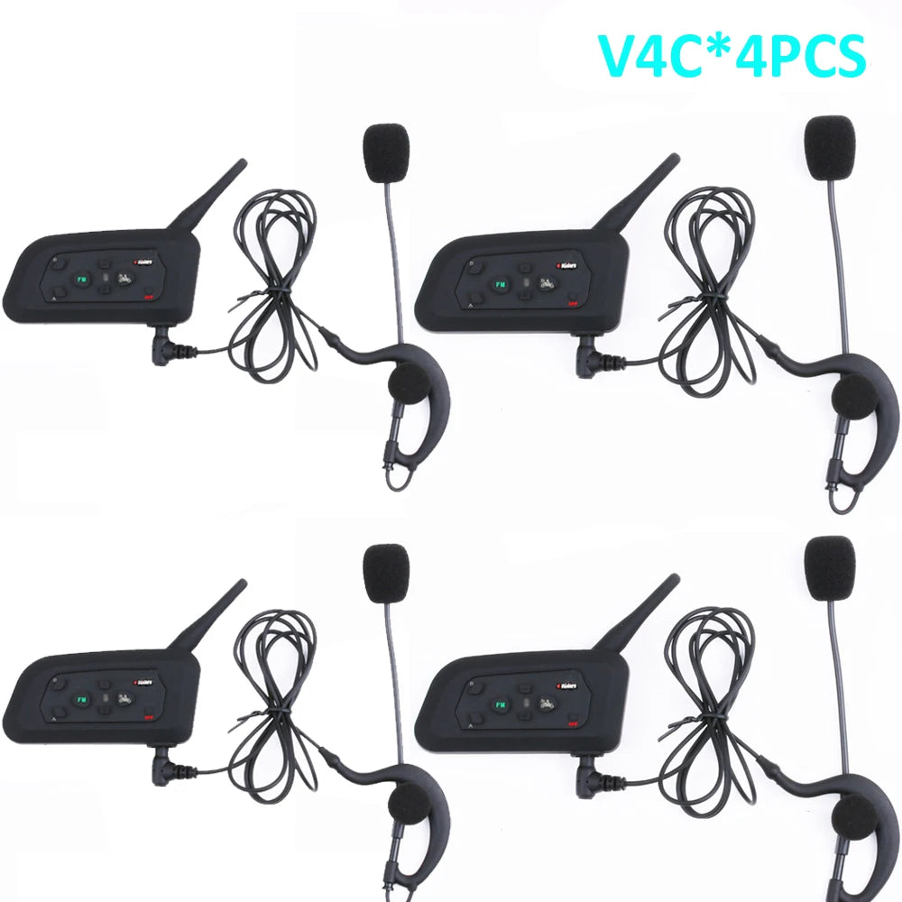 4-User Football Referee Intercom Headset 1200m Range by HitMyNeed