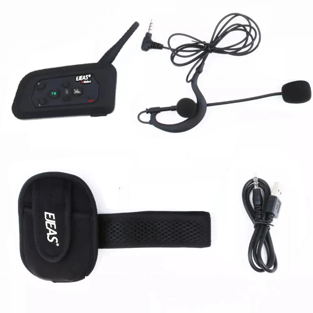 4-User Football Referee Intercom Headset 1200m Range by HitMyNeed
