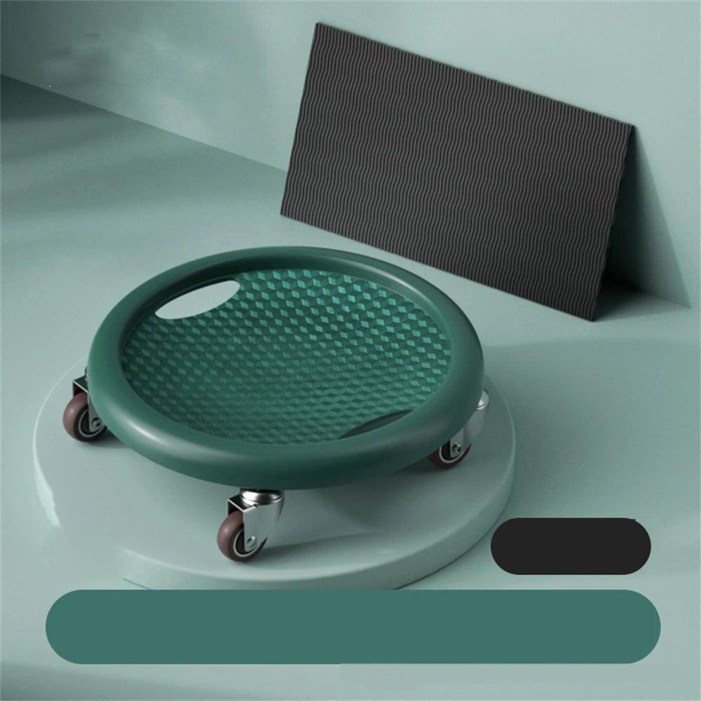 4-Wheel Silent Ab Roller with Sliding Disc System green by HitMyNeed