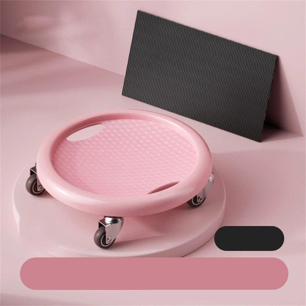 4-Wheel Silent Ab Roller with Sliding Disc System pink by HitMyNeed