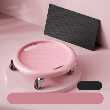 4-Wheel Silent Ab Roller with Sliding Disc System pink by HitMyNeed
