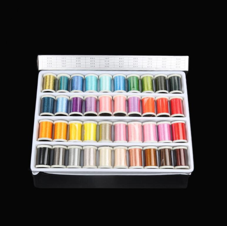 40-Color Rayon Sewing Thread Set with Case by HitMyNeed