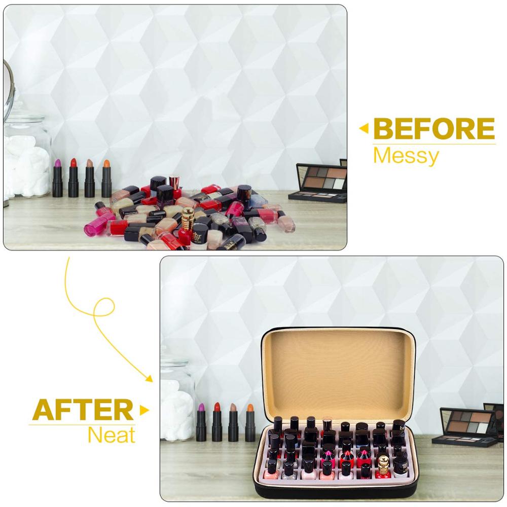 40 Grid Portable Nail Polish Organizer Case by HitMyNeed