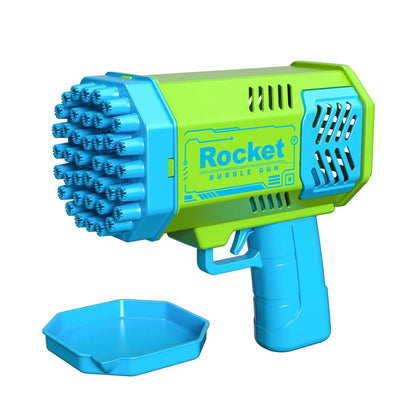 40-Hole Electric Bubble Gun with LED Lights green by HitMyNeed