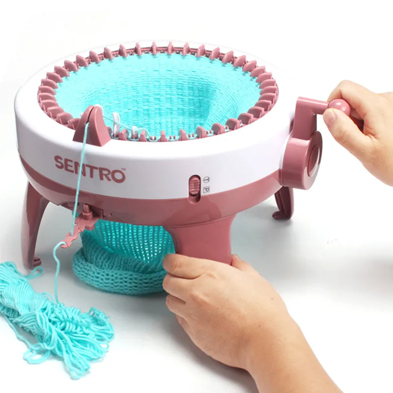 40-Needle Hand Knitting Machine for DIY Hats & Scarves by HitMyNeed