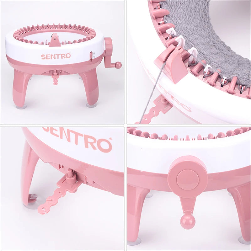 40-Needle Hand Knitting Machine for DIY Hats & Scarves by HitMyNeed