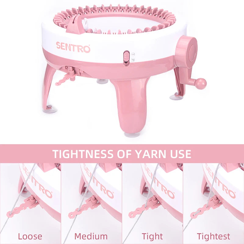 40-Needle Hand Knitting Machine for DIY Hats & Scarves by HitMyNeed