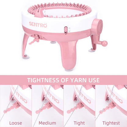 40-Needle Hand Knitting Machine for DIY Hats & Scarves by HitMyNeed