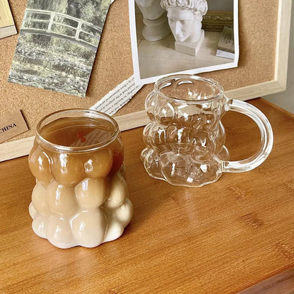 400ml Clear Heat Resistant Glass Coffee Mug by HitMyNeed