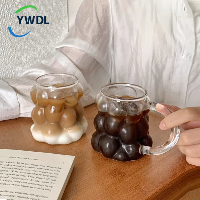 400ml Clear Heat Resistant Glass Coffee Mug by HitMyNeed