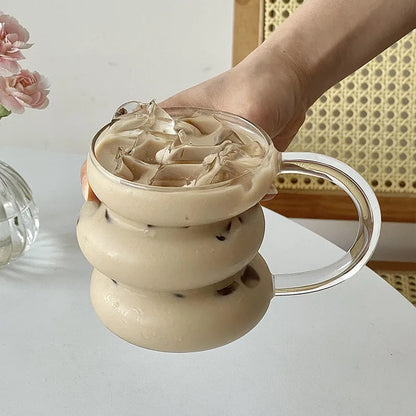 400ml Clear Heat Resistant Glass Coffee Mug by HitMyNeed