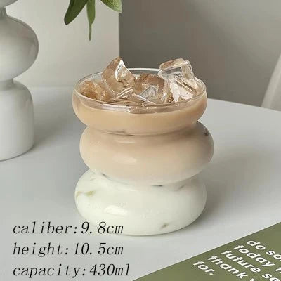 400ml Clear Heat Resistant Glass Coffee Mug a by HitMyNeed