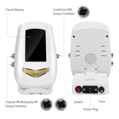 40K 3-in-1 Cavitation RF Body & Face Slimming Device by HitMyNeed
