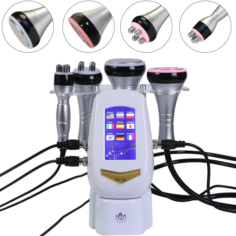 40K Cavitation Ultrasonic RF 4-in-1 Body & Face Machine by HitMyNeed