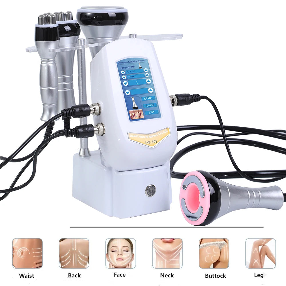 40K Cavitation Ultrasonic RF 4-in-1 Body & Face Machine by HitMyNeed