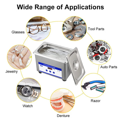 40kHz Ultrasonic Glasses & Jewelry Cleaner 0.8L by HitMyNeed