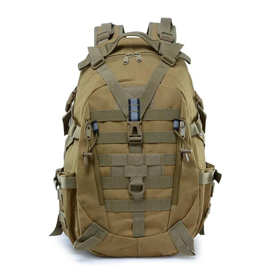 40L Tactical MOLLE Backpack with Reflective Panels by HitMyNeed