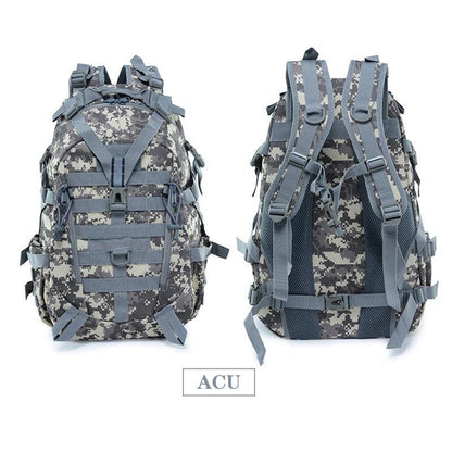 40L Tactical MOLLE Backpack with Reflective Panels acu by HitMyNeed