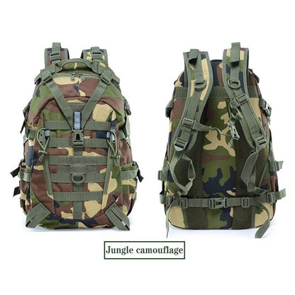 40L Tactical MOLLE Backpack with Reflective Panels jc by HitMyNeed
