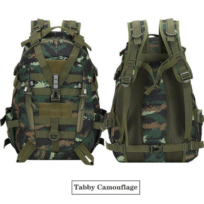 40L Tactical MOLLE Backpack with Reflective Panels tb by HitMyNeed