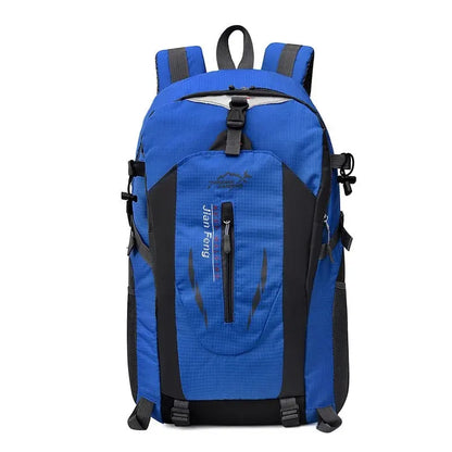40L Waterproof Hiking Backpack with Large Capacity blue by HitMyNeed