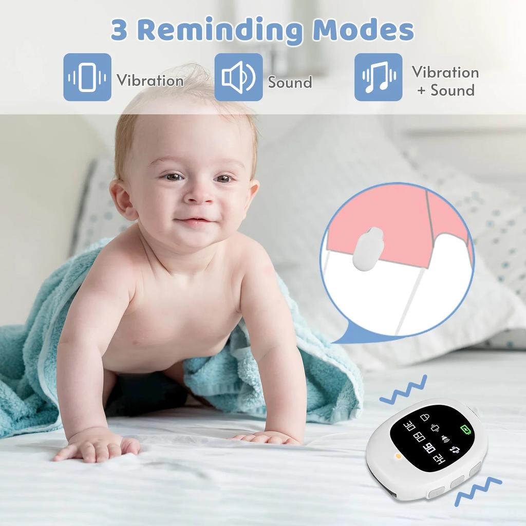 40M Wireless Bedwetting Alarm with Sensor & Wristband by HitMyNeed