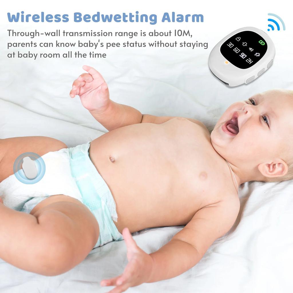 40M Wireless Bedwetting Alarm with Sensor & Wristband by HitMyNeed