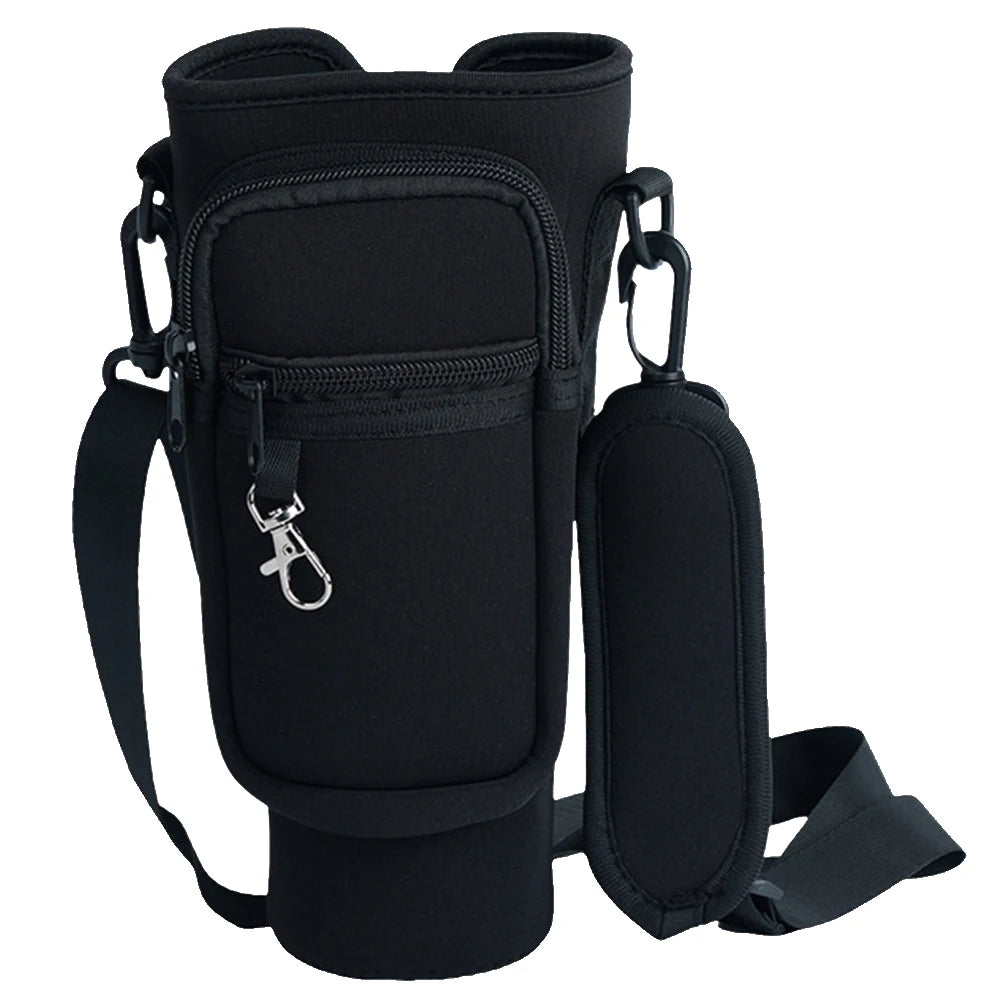 40oz Neoprene Water Bottle Carrier Bag for Stanley black-bag-200002130 by HitMyNeed
