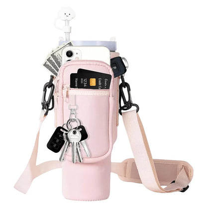 40oz Neoprene Water Bottle Carrier Bag for Stanley pink-bag-200006152 by HitMyNeed