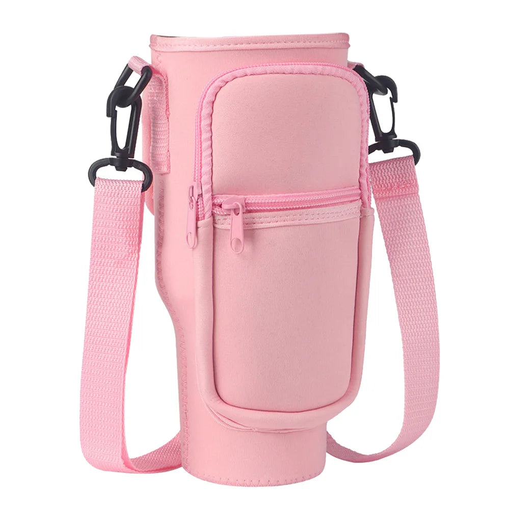 40oz Neoprene Water Bottle Carrier Bag for Stanley pink-bag-200006156 by HitMyNeed