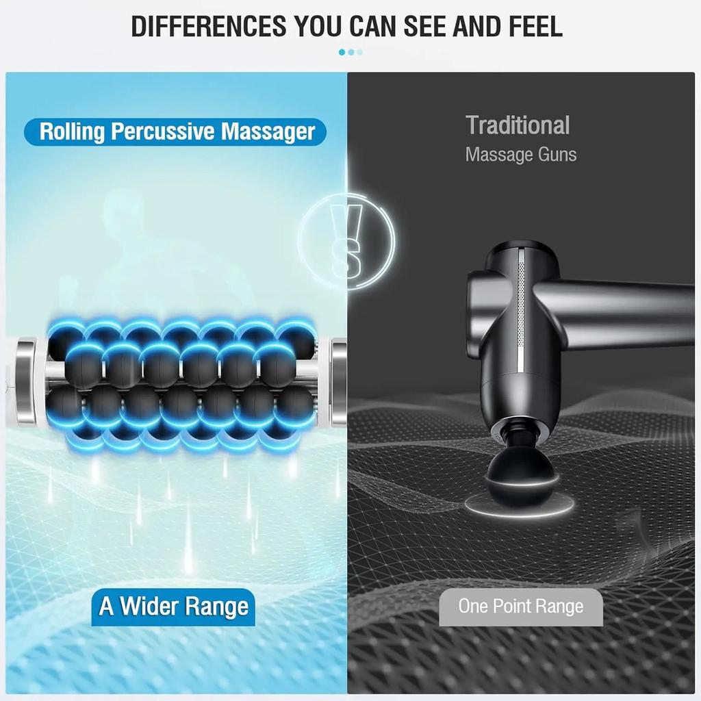 40W Electric Roller High-Frequency Body Massager by HitMyNeed