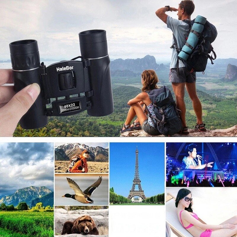 40x22 HD Compact Binoculars with BAK4 FMC Optics by HitMyNeed