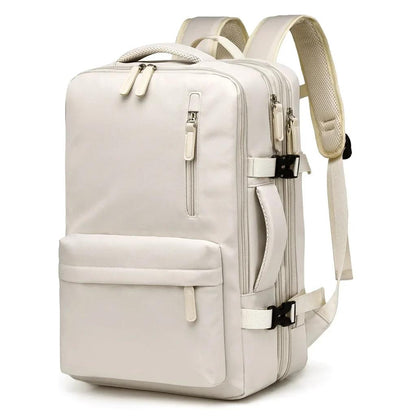 40x30x20 Cabin Backpack with Laptop Compartment beige by HitMyNeed