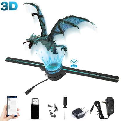 42cm WiFi 3D Hologram Fan Advertising Display by HitMyNeed