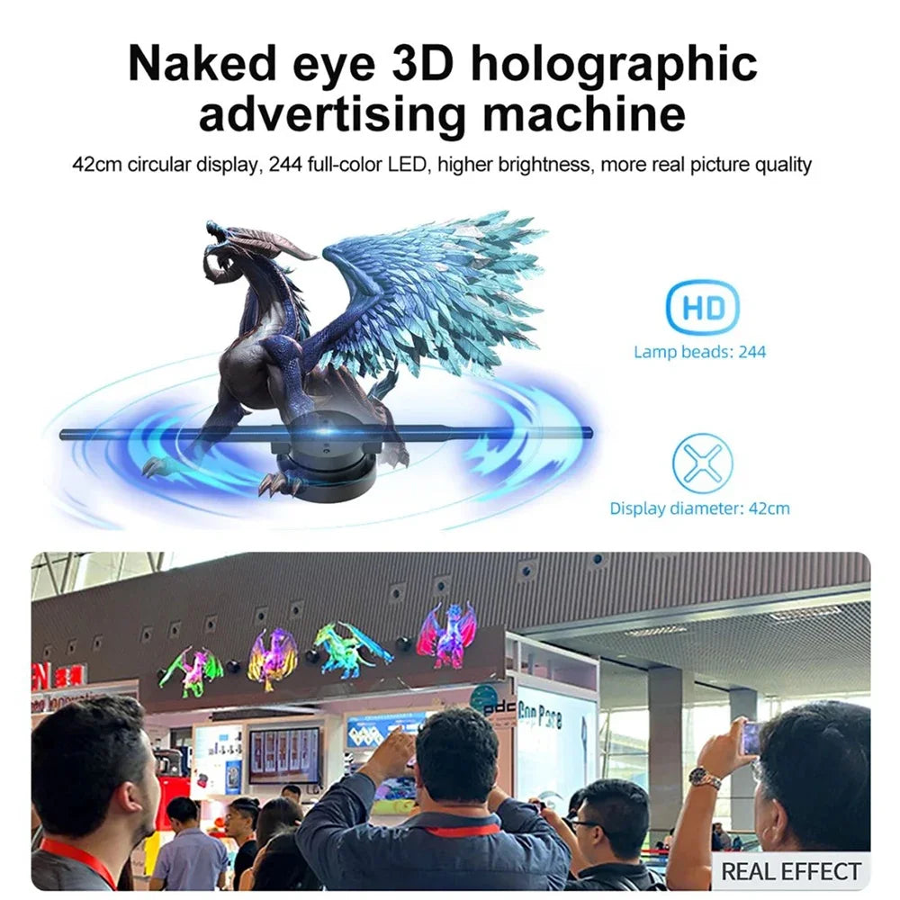 42cm WiFi 3D Hologram Fan Advertising Display by HitMyNeed