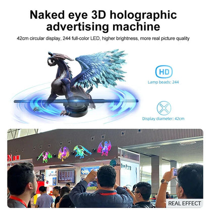 42cm WiFi 3D Hologram Fan Advertising Display by HitMyNeed